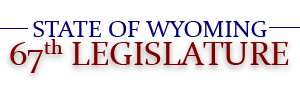 State of Wyoming 66th Legislature